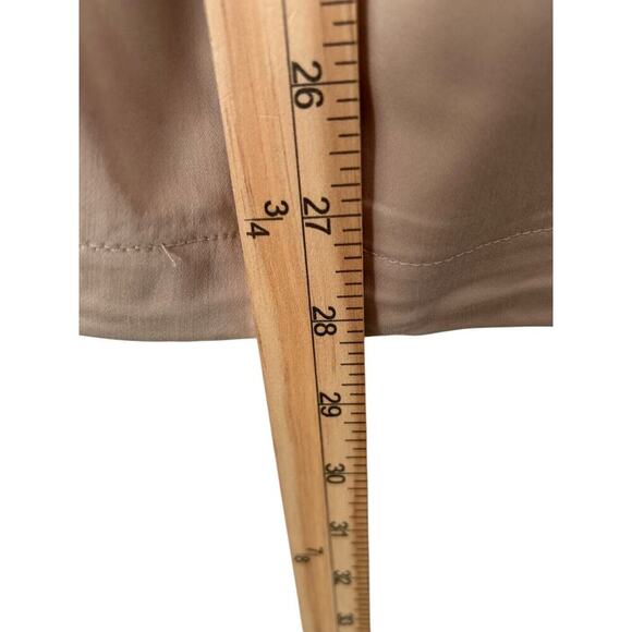 Dolce Cabo Pants Size XS Sand Wide Leg Ruched Knee Drawstring Hem Cuff Utility - Picture 12 of 13